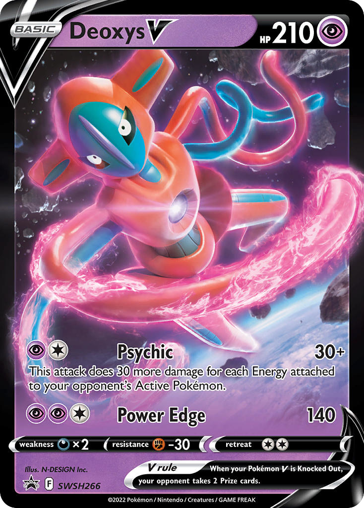 Deoxys V SWSH266 SWSH Black Star Promos