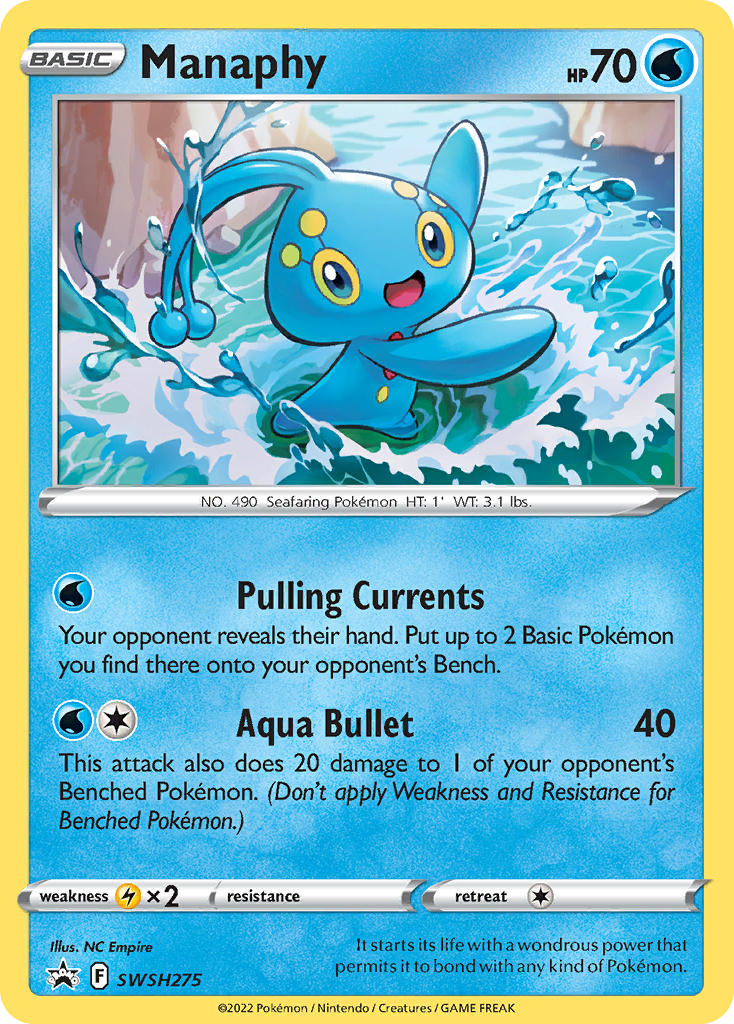 Manaphy SWSH275 SWSH Black Star Promos