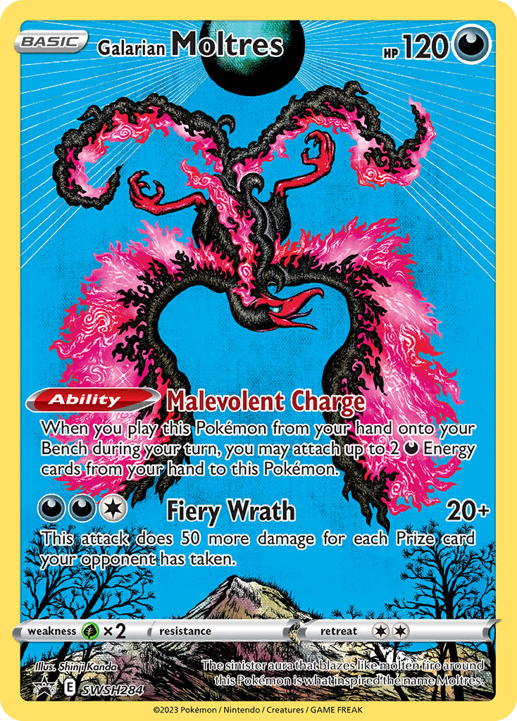 Galarian Moltres SWSH284 SWSH Black Star Promos