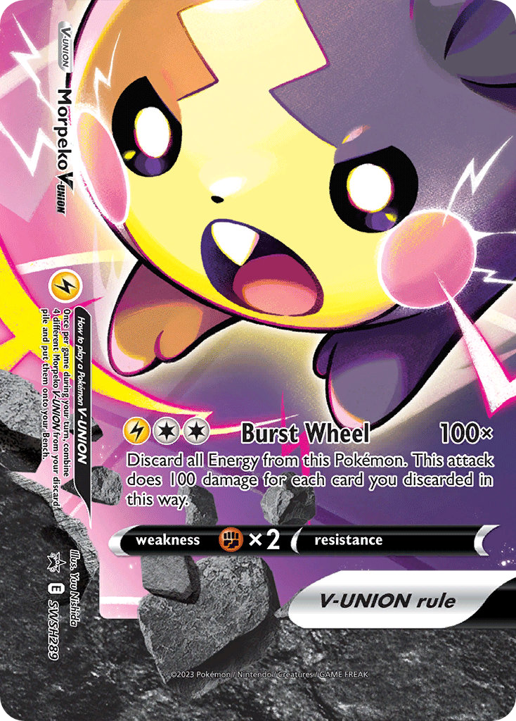 Morpeko V-UNION SWSH289 SWSH Black Star Promos