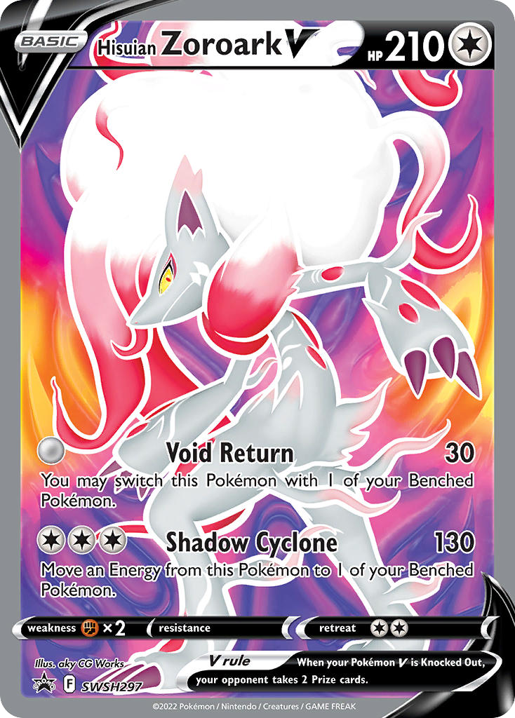 Hisuian Zoroark V SWSH297 SWSH Black Star Promos