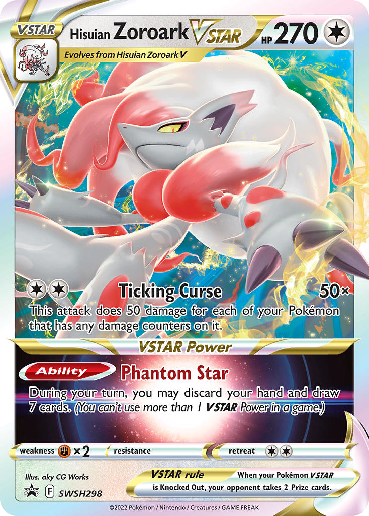 Hisuian Zoroark VSTAR SWSH298 SWSH Black Star Promos