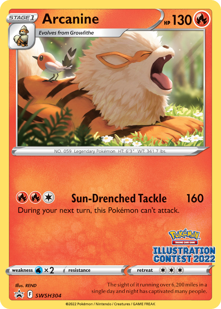 Arcanine SWSH304 SWSH Black Star Promos