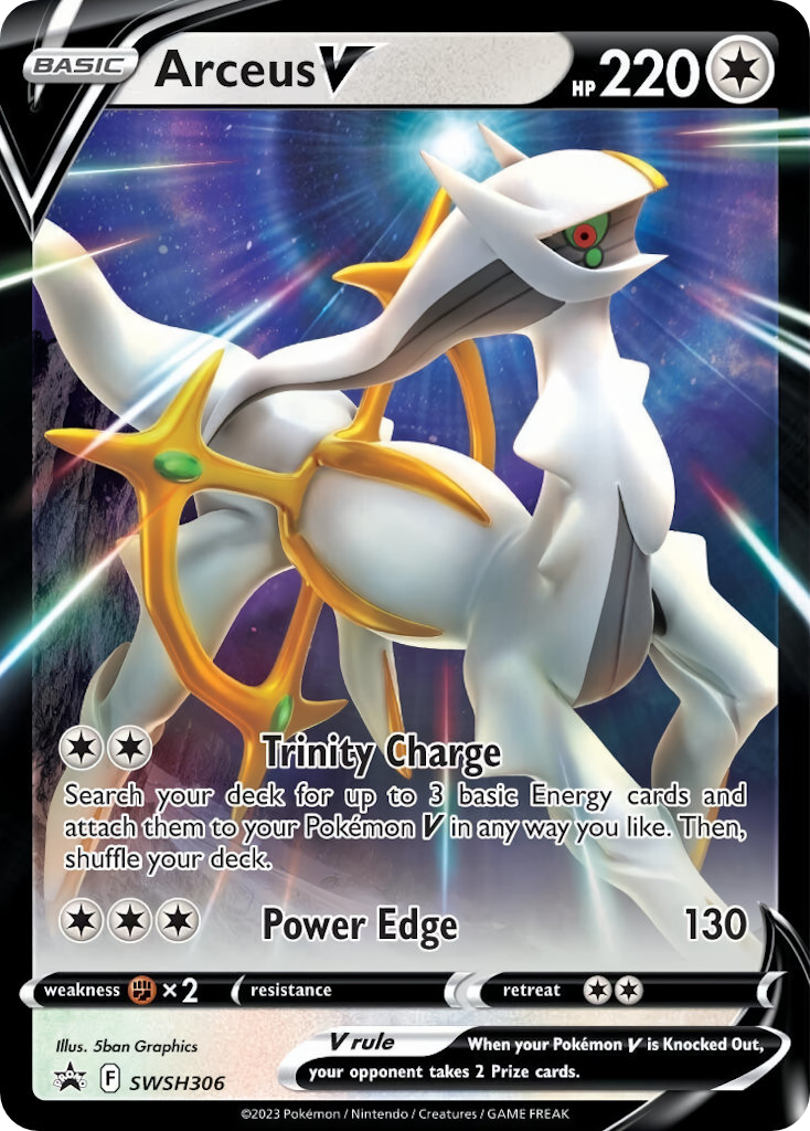 Arceus V SWSH306 SWSH Black Star Promos