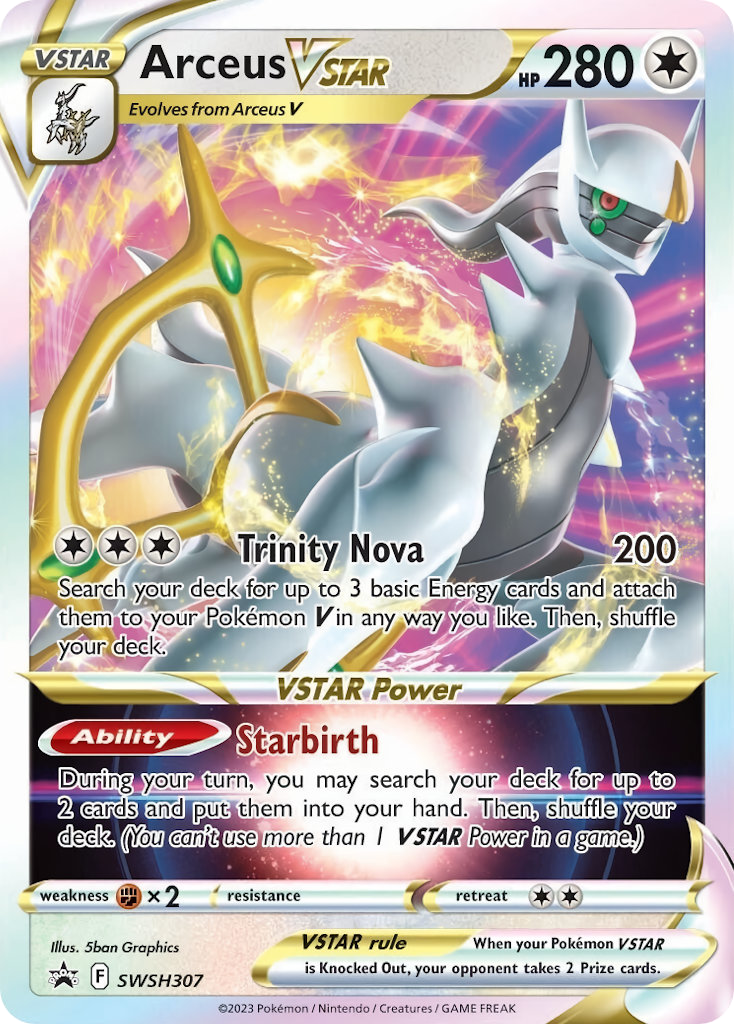 Arceus VSTAR SWSH307 SWSH Black Star Promos