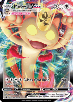 Meowth VMAX SWSH005 SWSH Black Star Promos