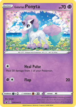 Galarian Ponyta SWSH013 SWSH Black Star Promos