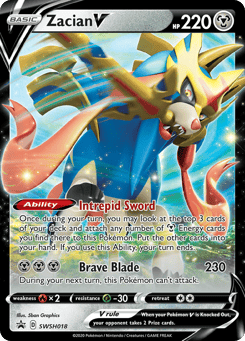 Zacian V SWSH018 SWSH Black Star Promos