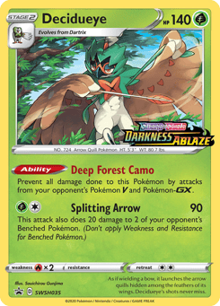 Decidueye SWSH035 SWSH Black Star Promos