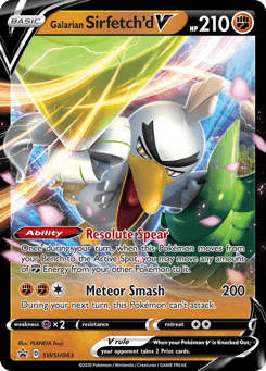 Galarian Sirfetch'd V SWSH043 SWSH Black Star Promos