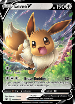 Eevee V SWSH065 SWSH Black Star Promos