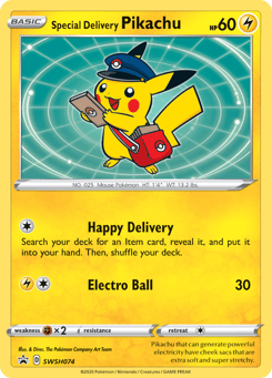 Special Delivery Pikachu SWSH074 SWSH Black Star Promos