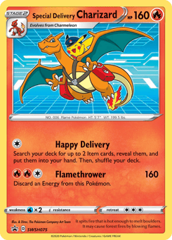 Special Delivery Charizard SWSH075 SWSH Black Star Promos