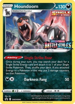 Houndoom SWSH090 SWSH Black Star Promos