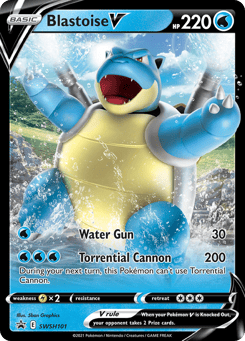Blastoise V SWSH101 SWSH Black Star Promos