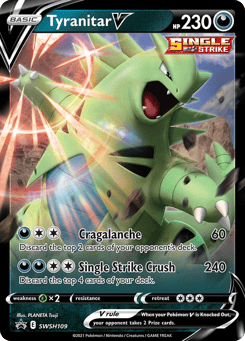 Tyranitar V SWSH109 SWSH Black Star Promos