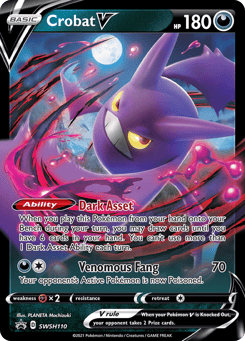 Crobat V SWSH110 SWSH Black Star Promos