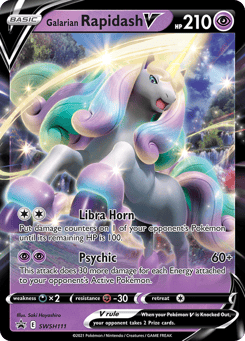 Galarian Rapidash V SWSH111 SWSH Black Star Promos