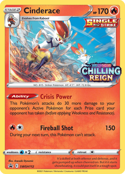 Cinderace SWSH112 SWSH Black Star Promos