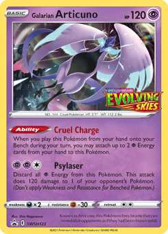 Galarian Articuno SWSH123 SWSH Black Star Promos