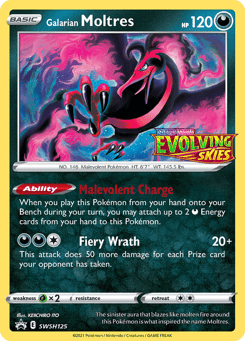 Galarian Moltres SWSH125 SWSH Black Star Promos