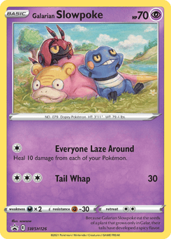 Galarian Slowpoke SWSH126 SWSH Black Star Promos