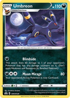 Umbreon SWSH129 SWSH Black Star Promos