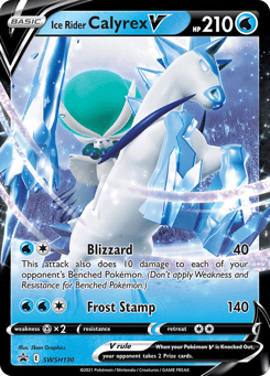 Ice Rider Calyrex V SWSH130 SWSH Black Star Promos