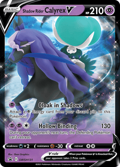 Shadow Rider Calyrex V SWSH131 SWSH Black Star Promos