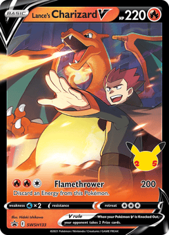 Lance's Charizard V SWSH133 SWSH Black Star Promos