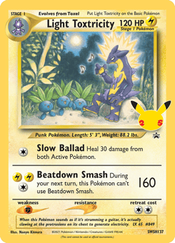 Light Toxtricity SWSH137 SWSH Black Star Promos