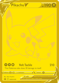 Pikachu V SWSH145 SWSH Black Star Promos