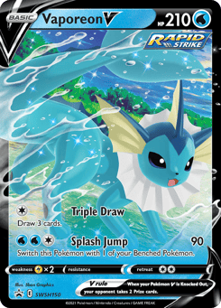 Vaporeon V SWSH150 SWSH Black Star Promos