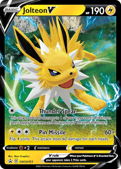 Jolteon V SWSH151 SWSH Black Star Promos