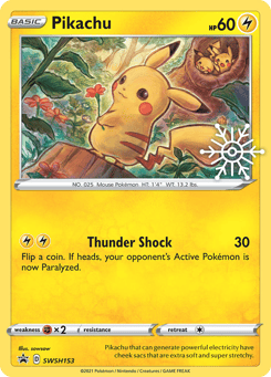 Pikachu SWSH153 SWSH Black Star Promos