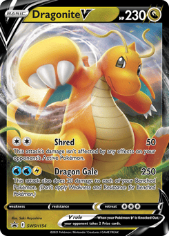 Dragonite V SWSH154 SWSH Black Star Promos