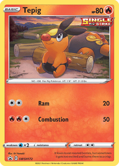 Tepig SWSH172 SWSH Black Star Promos