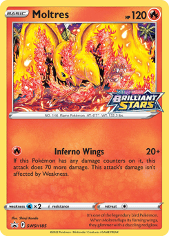 Moltres SWSH185 SWSH Black Star Promos