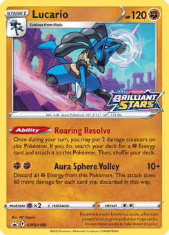 Lucario SWSH186 SWSH Black Star Promos