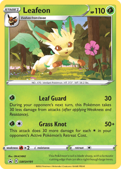 Leafeon SWSH191 SWSH Black Star Promos