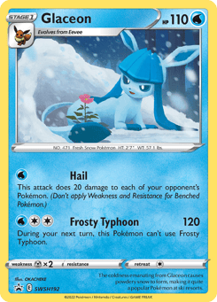 Glaceon SWSH192 SWSH Black Star Promos