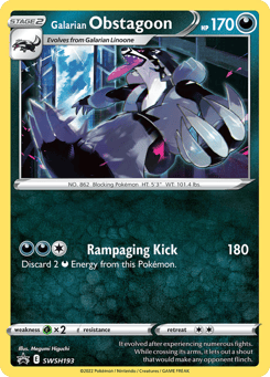 Galarian Obstagoon SWSH193 SWSH Black Star Promos
