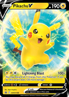 Pikachu V SWSH198 SWSH Black Star Promos