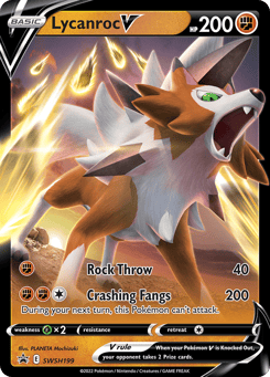 Lycanroc V SWSH199 SWSH Black Star Promos