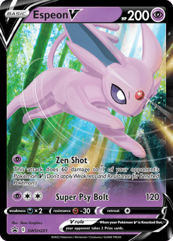 Espeon V SWSH201 SWSH Black Star Promos