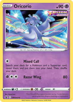 Oricorio SWSH210 SWSH Black Star Promos