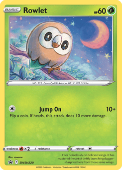 Rowlet SWSH220 SWSH Black Star Promos