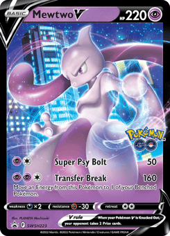 Mewtwo V SWSH223 SWSH Black Star Promos