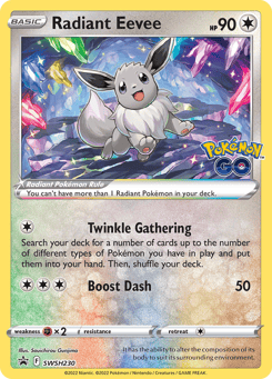 Radiant Eevee SWSH230 SWSH Black Star Promos