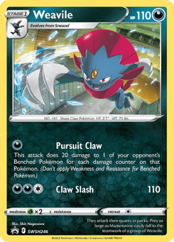 Weavile SWSH246 SWSH Black Star Promos
